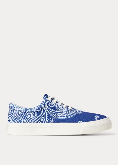 Women's Polo Ralph Lauren Bryn Canvas Printed Sneakers | 153782BFO